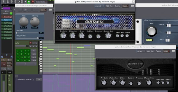 The new Guitarix LV2 plugins, alongside some old favourites
